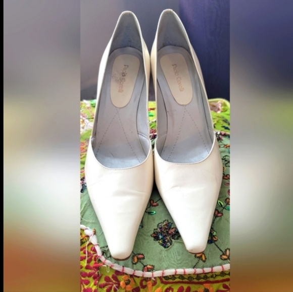 Paolo Corelli Pointed Toe Leather Pump Sz 8.5 - Picture 6 of 6